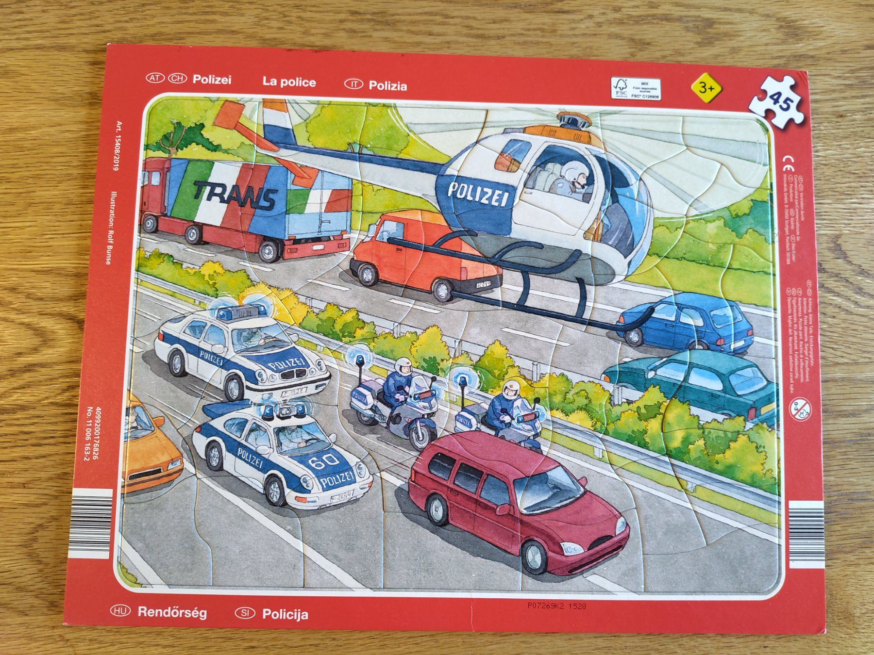 Giochi: Puzzle Polizei ab 3 Jahren- 45teilig – Usato da Genève venduto da Lenawi