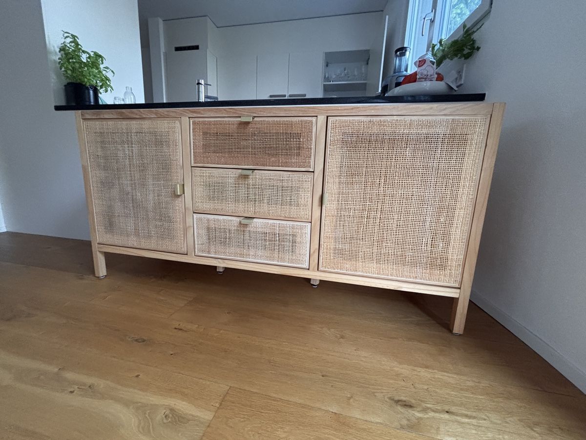 Commodes: Rattan Kommode Sideboard Echtholz – D'occasion à Kreuzlingen par leo_c9x2 5