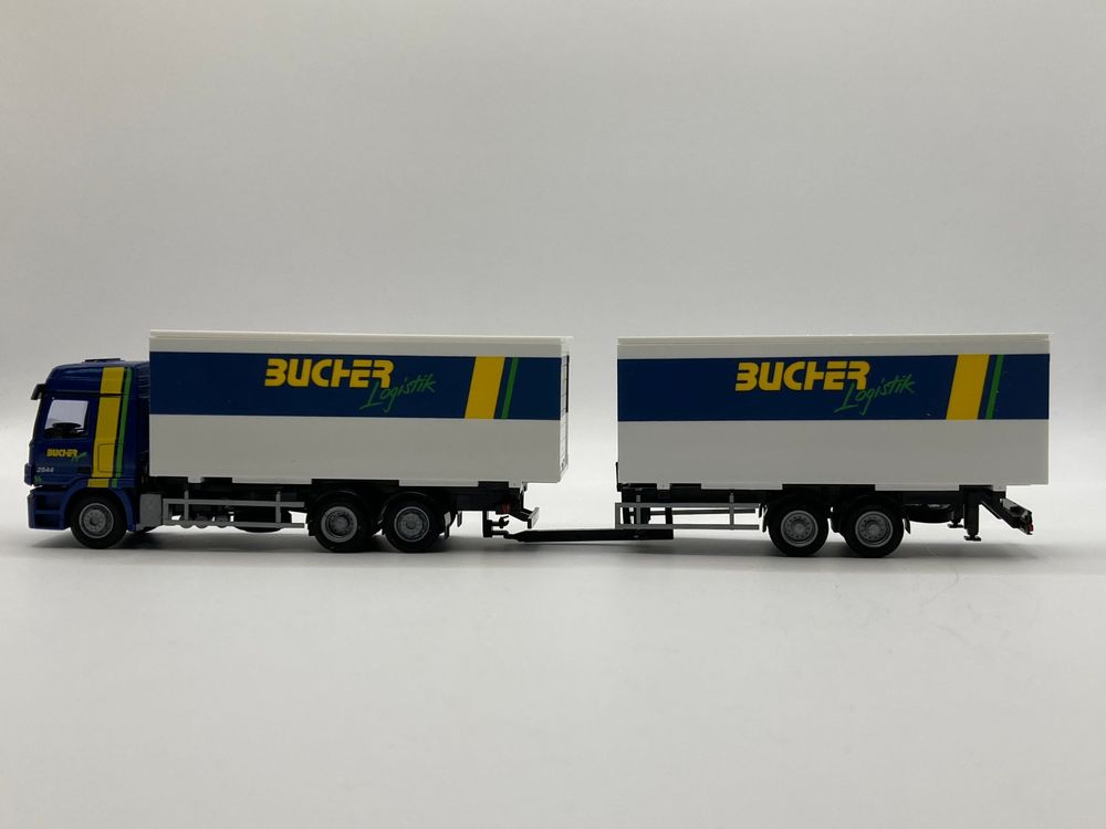 AWM 55097 1:87 Mercedes-Benz Actros MP2 WAB-Hängerzug Bucher (Neu und ...