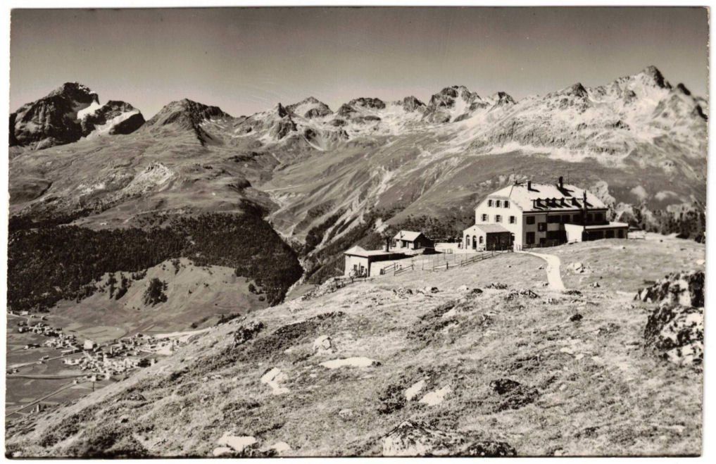 Cartoline postali: St. Moritz - Standseilbahn Muottas Muragl Bergstation – Usato da Binningen venduto da Mountainrider