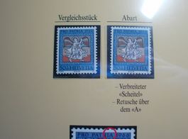 Abart 1966 **, Pro Patria, "verbreiteter Scheitel"