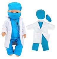 Arztkostüm für Puppen  - Costume docteur pour poupée