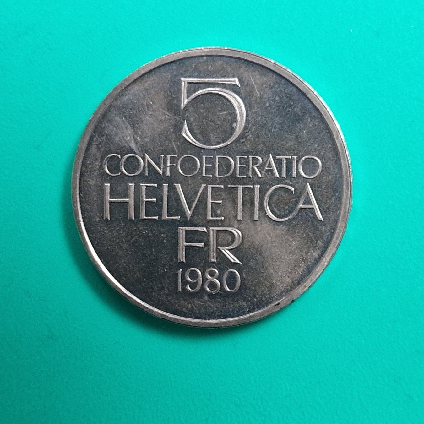 Tutti le monete: CHF 5.- commémorative 1980 Ferdinand Hodler – Usato da Bouveret venduto da psv01 5