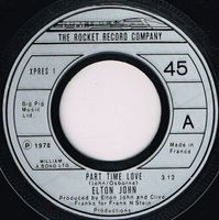 John Elton: Part Time Love 7"