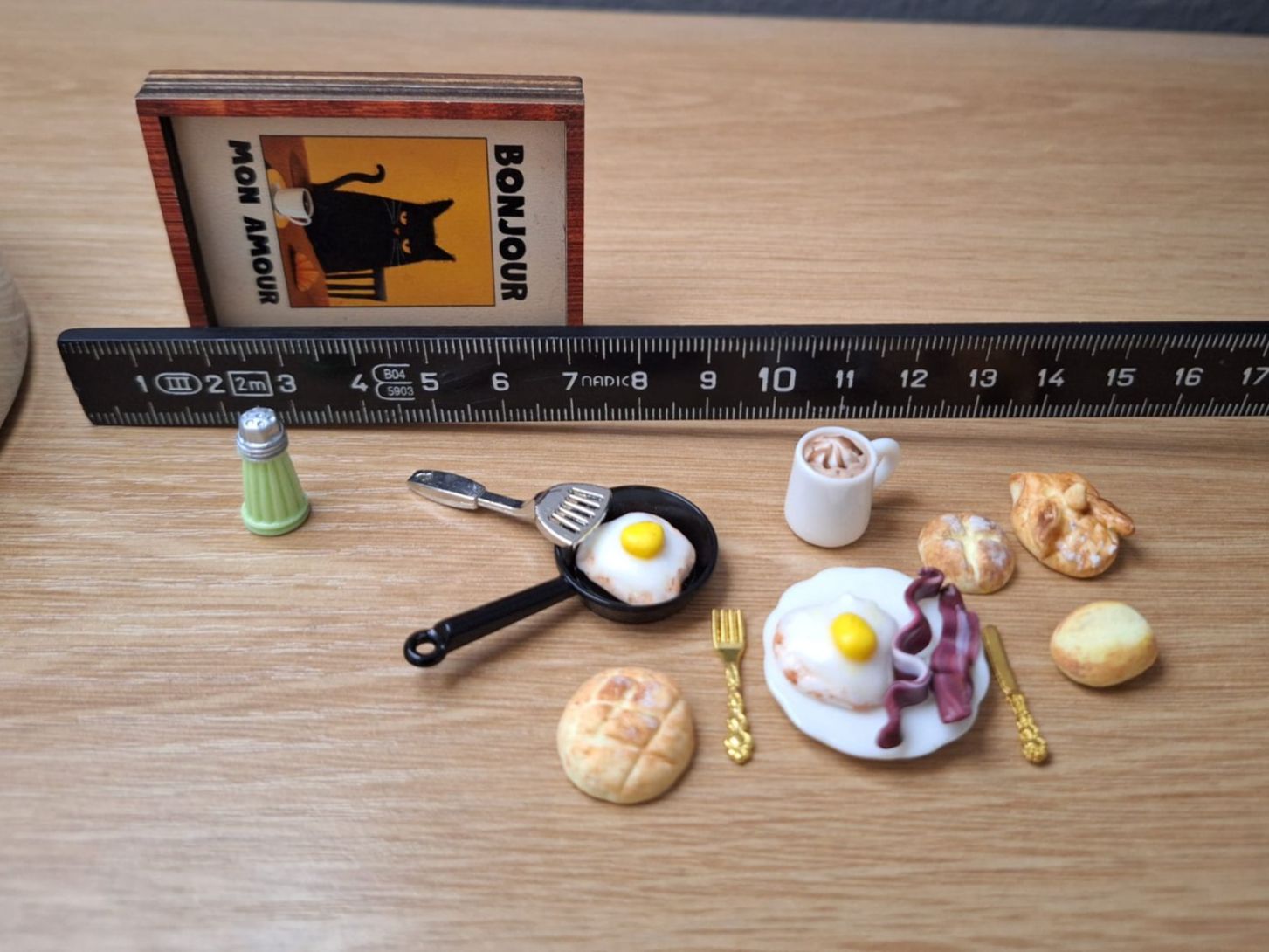 Case e mobili per bambole: Handmade Frühstück Set – Nuovo (secondo la descrizione) da Zürich venduto da HandmadeTinyFood 1