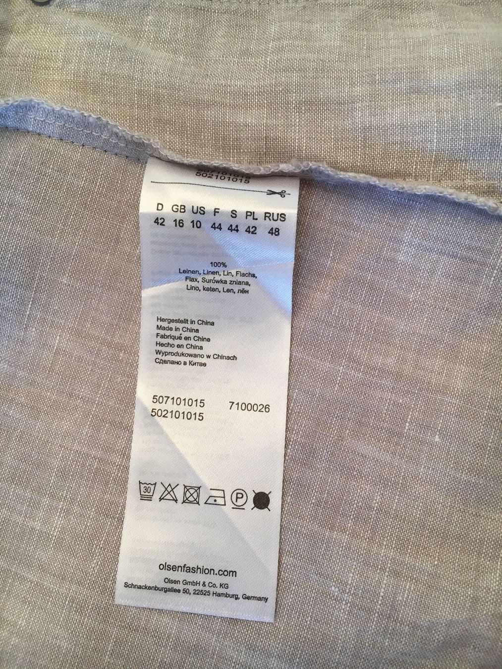 Completi & Tailleur: Olsen - Leinen Blazer / Jacke, grau, 42 – Nuovo (secondo la descrizione) da Luzern venduto da Jiggy_8898 7