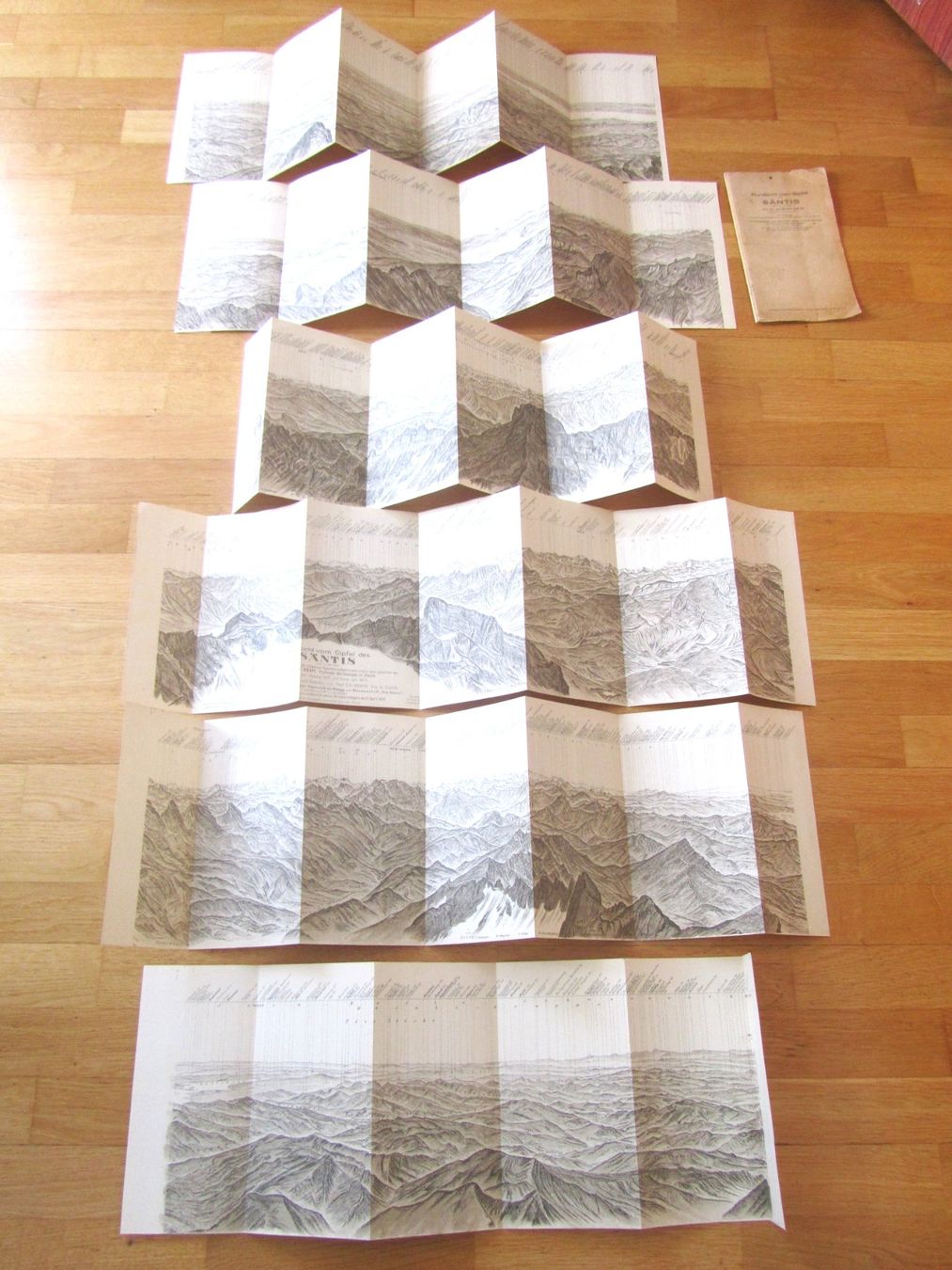 Landkarten & Atlanten: Säntis Gipfelpanorama von Albert Heim, 1929 – Gebraucht aus Seengen von mikelele 2