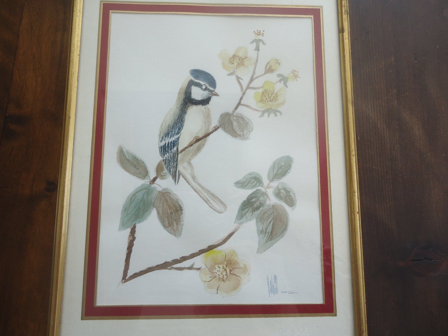 Gemälde: Dessins d'oiseaux encadrés - 2 pièces - 1965 – Gebraucht aus Vessy von mafabe 1