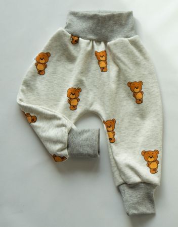 Unisex Fleece Pumphose mit Teddy/Bären68/74 - NEU