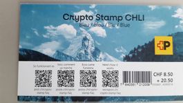 Swiss Crypto Stamp CHLI BLAU , original verpackt, **