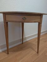 Biedermeier Eck Beistelltisch restauriert mit Schublade