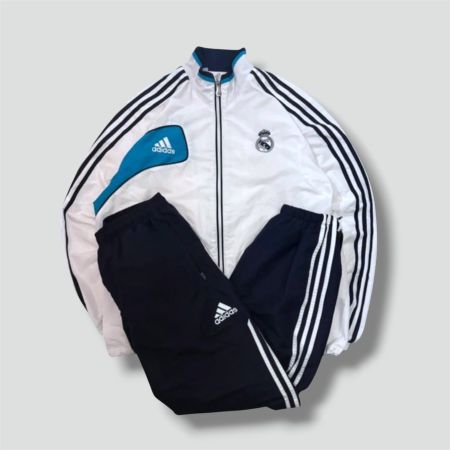 Adidas streetwear Real Madrid track set vintage jacke hose L