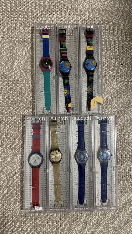 Swatch Orologi: Swatch Uhren Sammlung Vintage Raritäten – Nuovo e nell'imballaggio originale da Reinach BL venduto da BachoferRaeumungen 3
