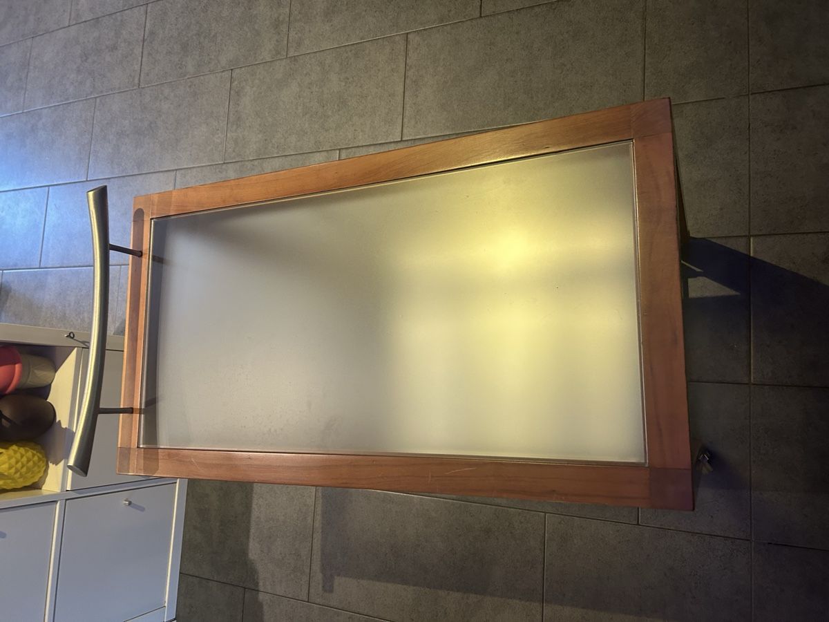 Cucine complete: Retro Servierwagen mit Glasplatte Chromgrif,Räder – Usato da Mühledorf SO venduto da Dania77 1