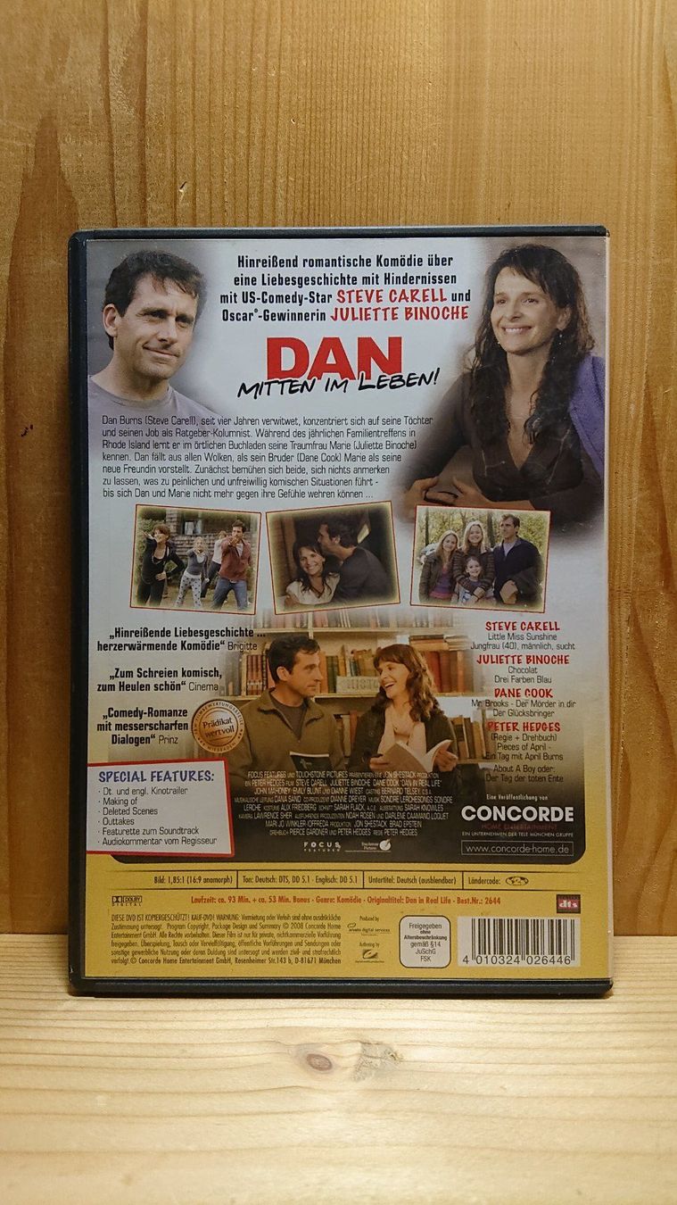 Tutti i DVDs: DAN Mitten im Leben DVD mit Steve Carell – Usato da Wilderswil venduto da Exebub 1