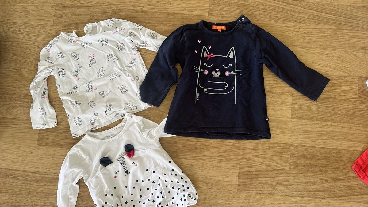Lotti & Set di vestiti: Kleiderset aus 3 T-Shirts Gr 86 – Usato da Rüschlikon venduto da Retobernina