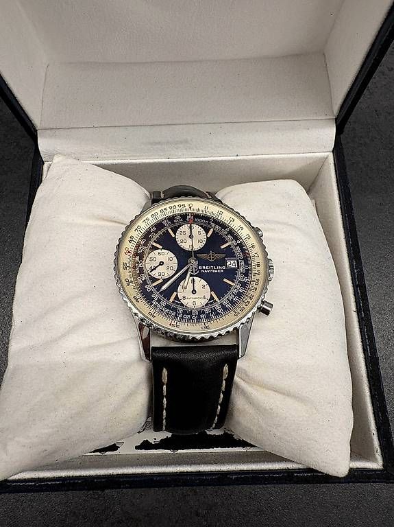 Orologi: Breitling Old Navitimer A13022  1993, Box & Rechnung – Usato da Baar venduto da Soccer1818
