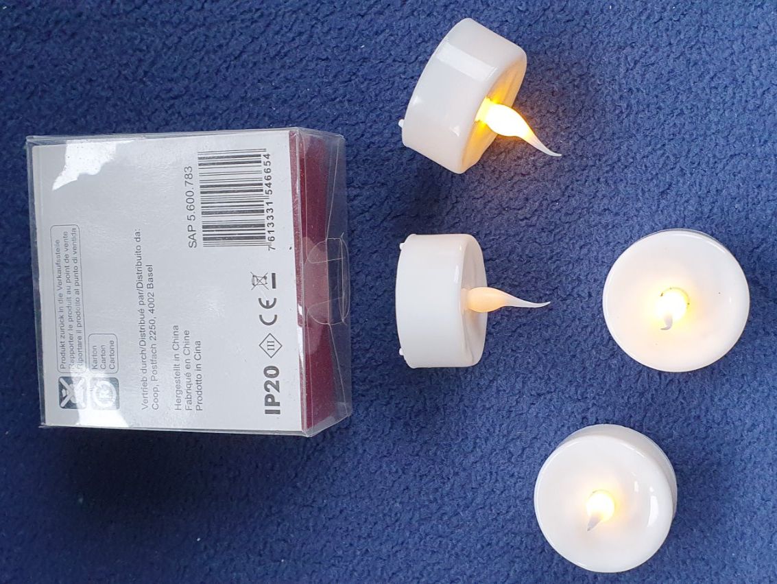 Candele: LED Teelichter 4 er – Usato da Läufelfingen venduto da jac_vp95