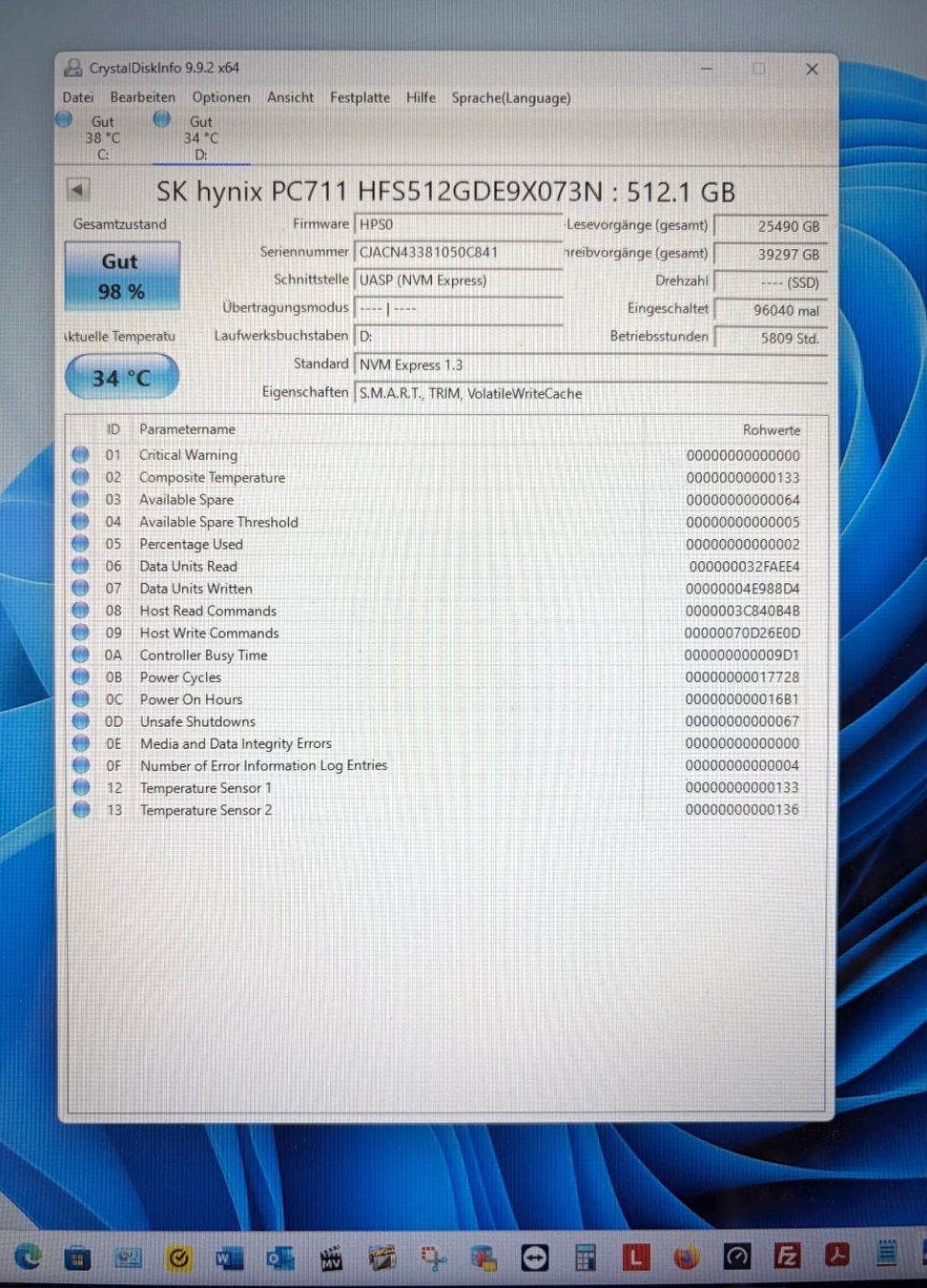 Dischi rigidi: SK Hynix SSD M.2 512GB – Usato da Lüsslingen venduto da Tepe 1