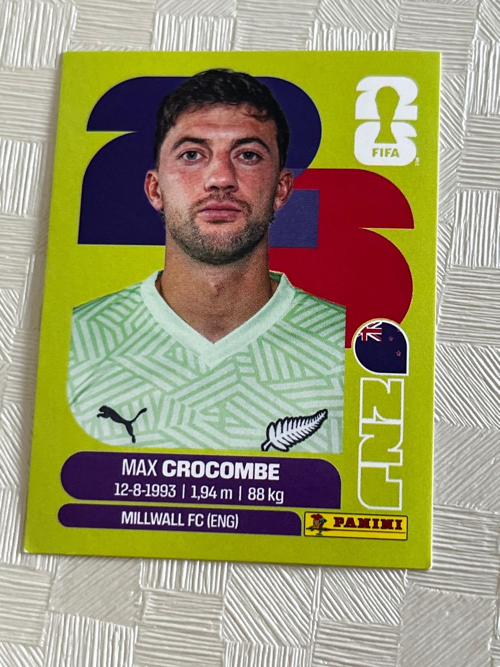 Panini Carte collezionabili: Panini Fifa World Cup 2026 NZL 2 – Usato da Winterthur venduto da Numero1