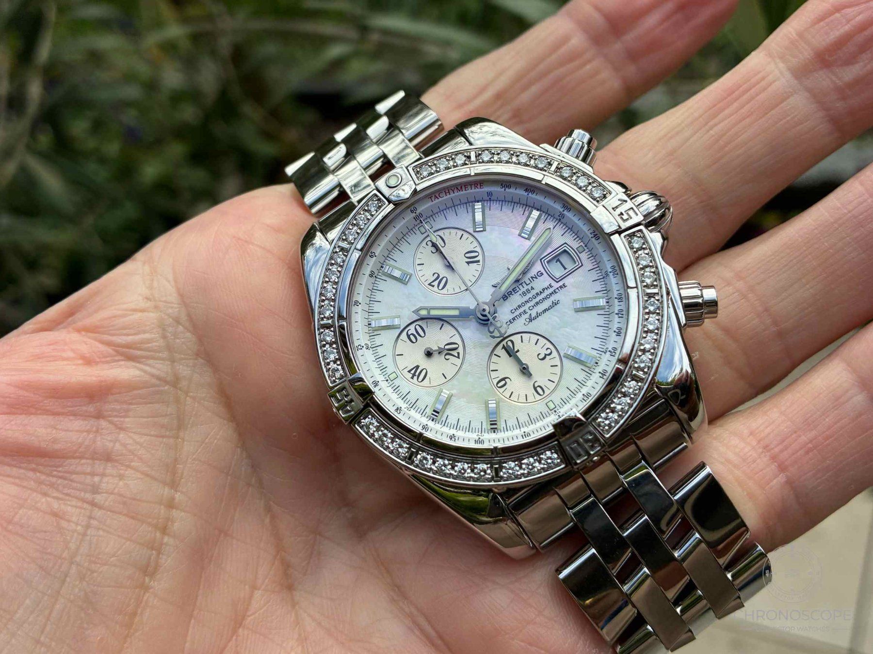 Breitling Uhren: Breitling Chronomat Evolution mother of pearl dial – Gebraucht aus Luzern von ChronoScope6004 3
