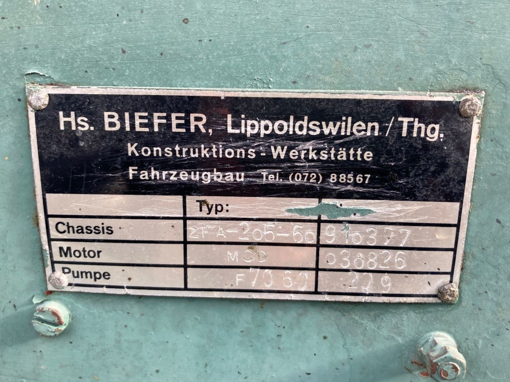 Trattori: Biefer Traktorspritze Oldtimer – Usato da Riggisberg venduto da Simon0910 4
