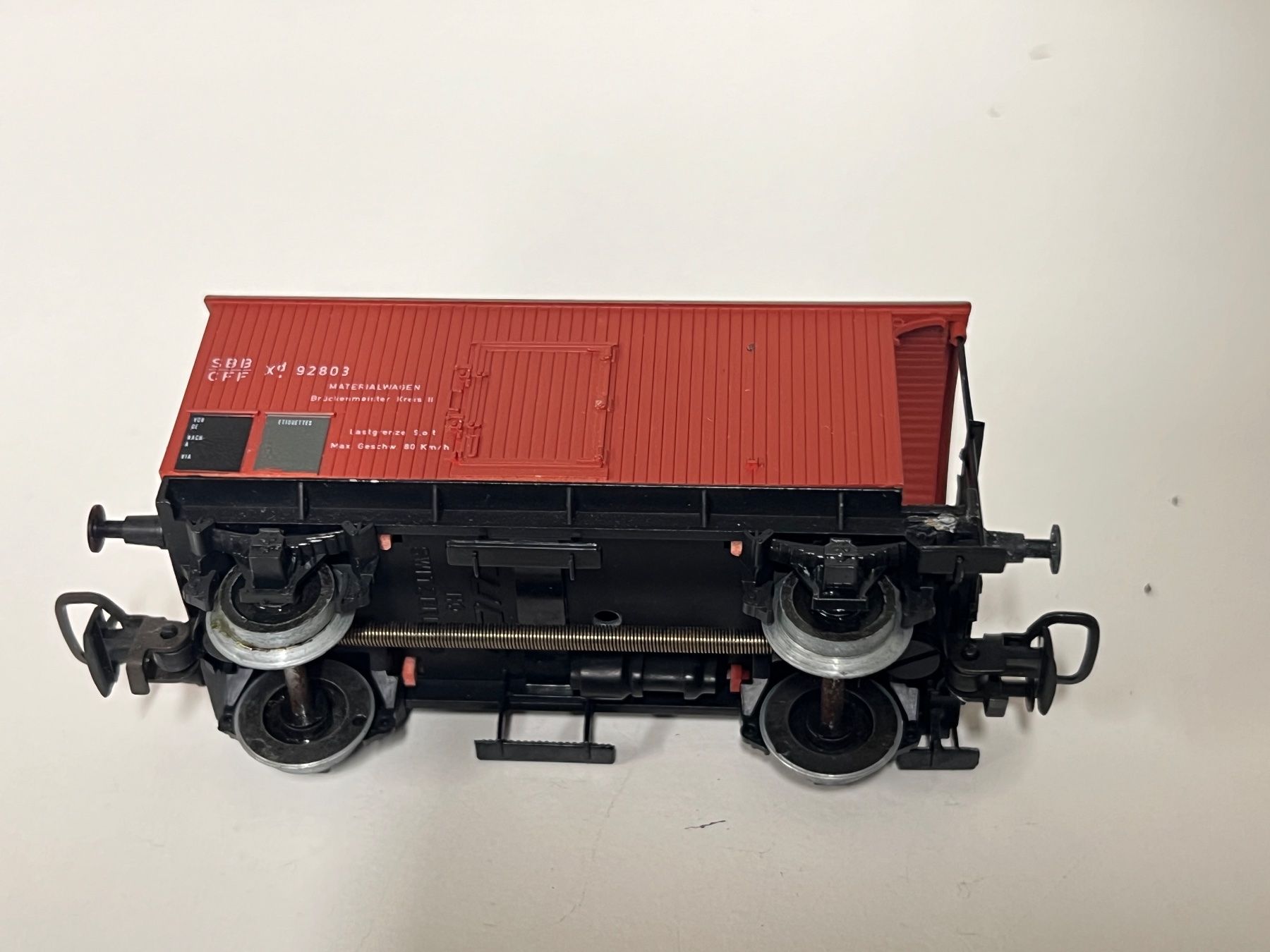 Trains électriques: RUCO SBB MATERIALWAGEN  92803 HO DC – D'occasion à Neuenhof par ludovicco 4
