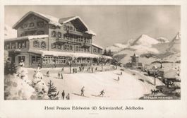 Ansichtskarte Hotel Pension Edelweiss Adelboden 1941