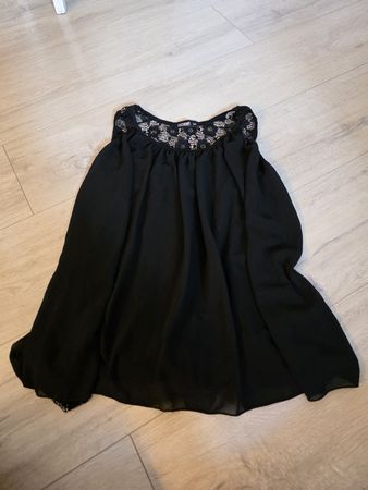 Top Damen Schwarz Spitze Grösse M guter Zustand