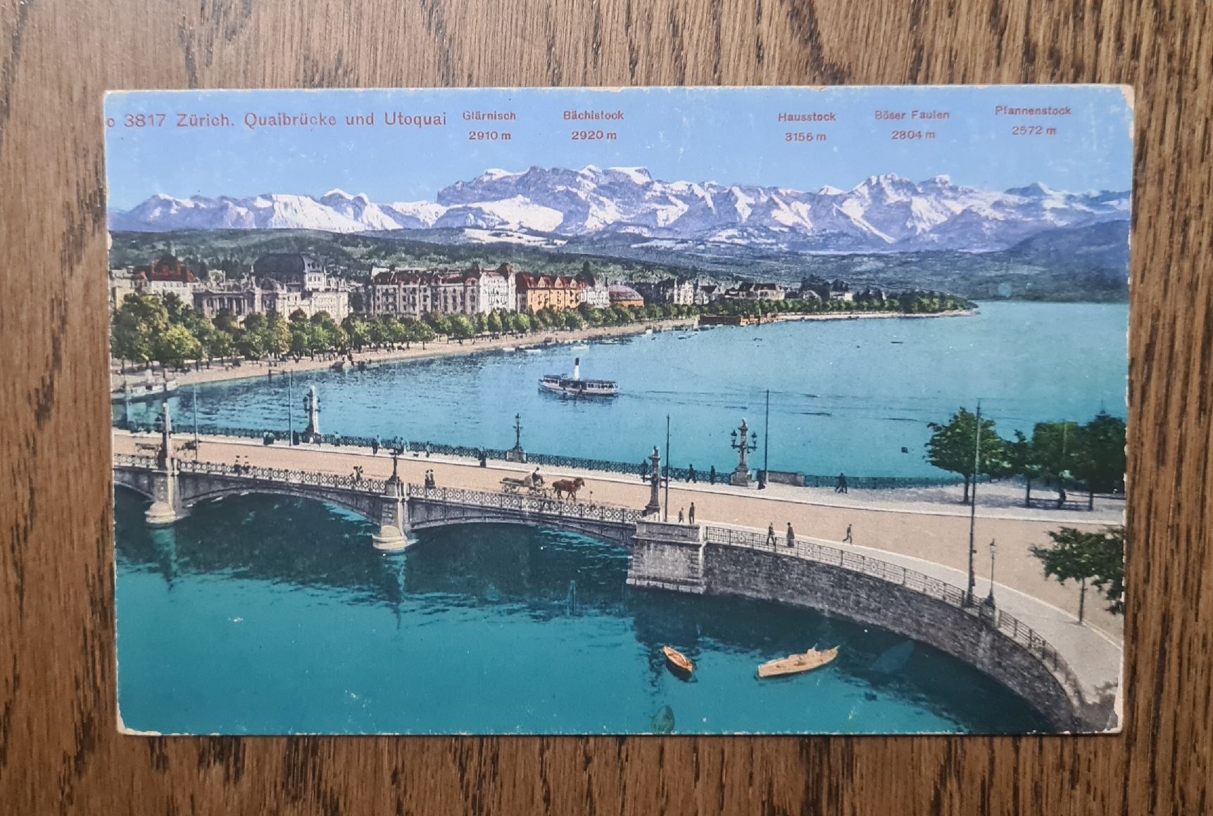 Cartoline postali: Zürich Quaibrücke mit Pferdegespann – Usato da Ebikon venduto da Donar50