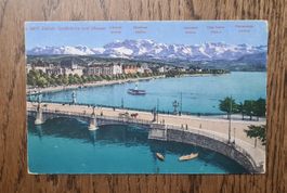 Zürich Quaibrücke mit Pferdegespann