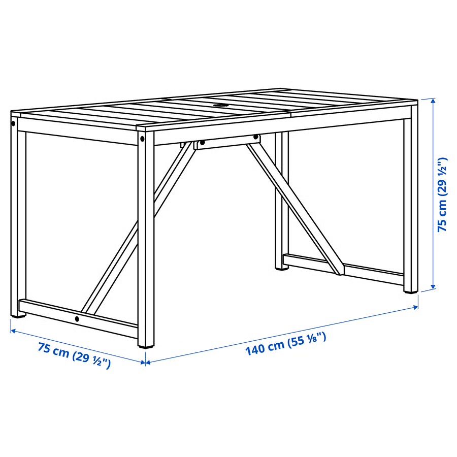 Ikea Set di tavolo e panche: Ikea Nämmerö Gartentischset – Usato da zürich venduto da kreativszene 4