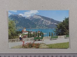 Spiez, Thunersee, Schloss, Niederhorn, belebt
