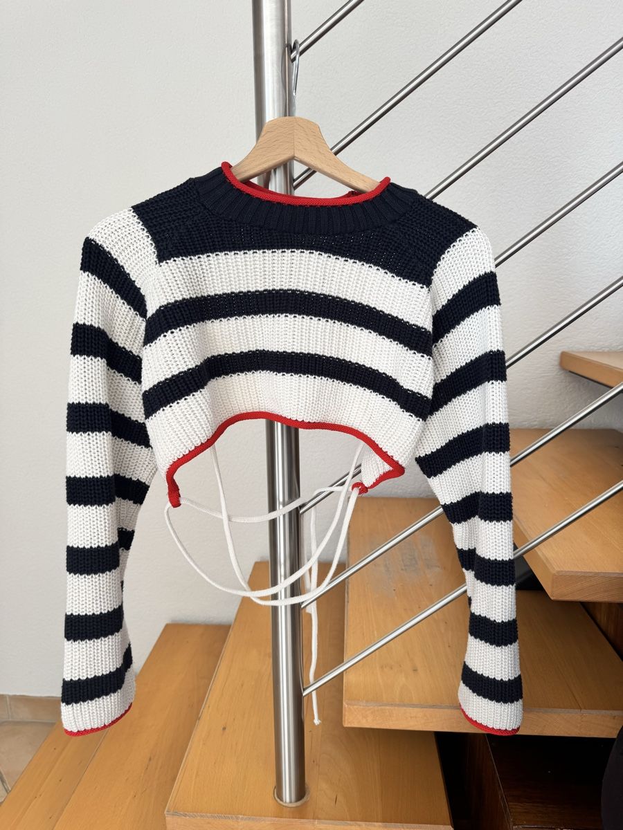 Zara Maglioni & Felpe: pull crop top dos nu à rayure Zara – Nuovo (secondo la descrizione) da Lonay venduto da nei_79jc