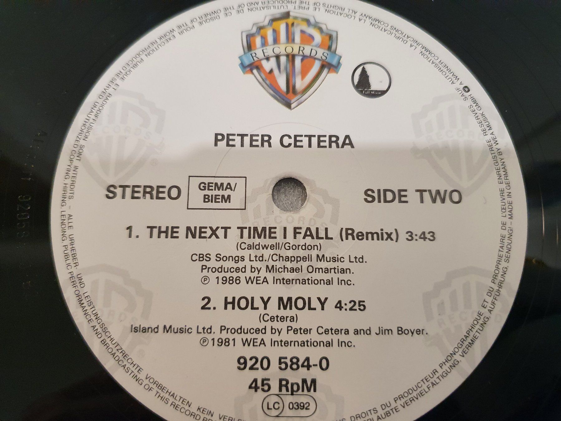 Schallplatten: Peter Cetera - The Next Time I Fall (Rock) – Gebraucht aus Uster von Vinyl-Leidenschaft 5
