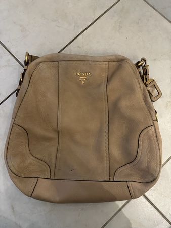 Prada Deer Skin Tasche, Beige, Top Zustand, Herbst Schnäppch
