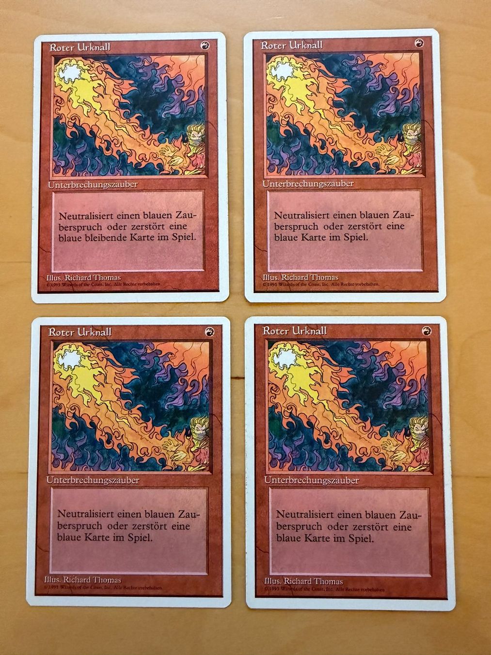 Magic The Gathering Carte collezionabili: 4x Roter Urknall // Red Elemental Blast 4th Edition // Magic – Usato da Binz venduto da Tempelritter