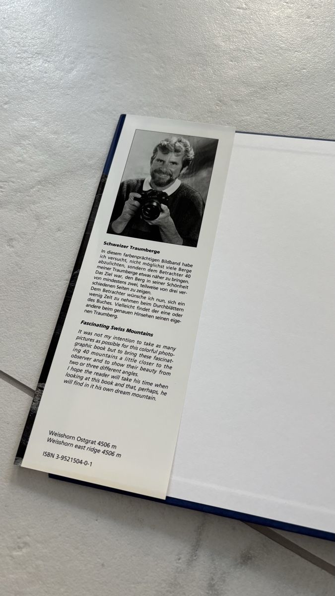Libri: Buch Schweizer Traumberge Hanspeter Reinhard – Usato da Seengen venduto da sa_land 3
