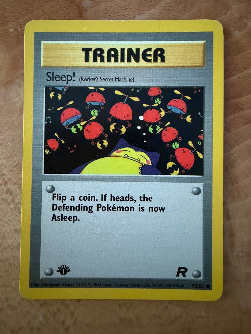 Pokémon Carte collezionabili: TRAINER SLEEP! FIRST EDITION TEAM ROCKET SET 79/82 – Usato da Bülach venduto da alv_nlv2