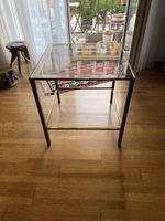 Tisch Glas rechteckig Vintage gebraucht
