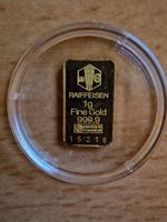 Goldbarren Raiffeisen 1g 999,9 Fine Gold