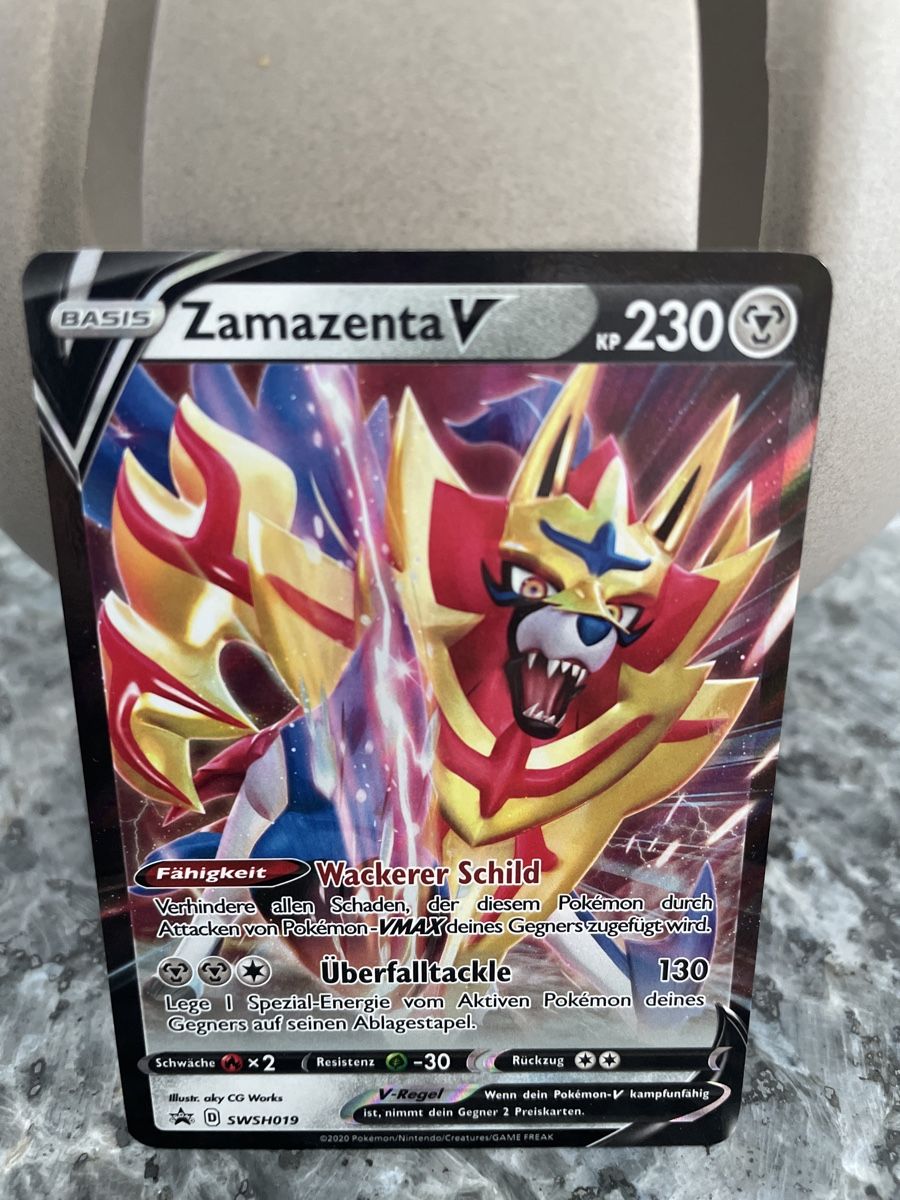 Pokémon Cartes à collectionner: Pokemon Zamazenta V – D'occasion à Ueberstorf par Vmirco