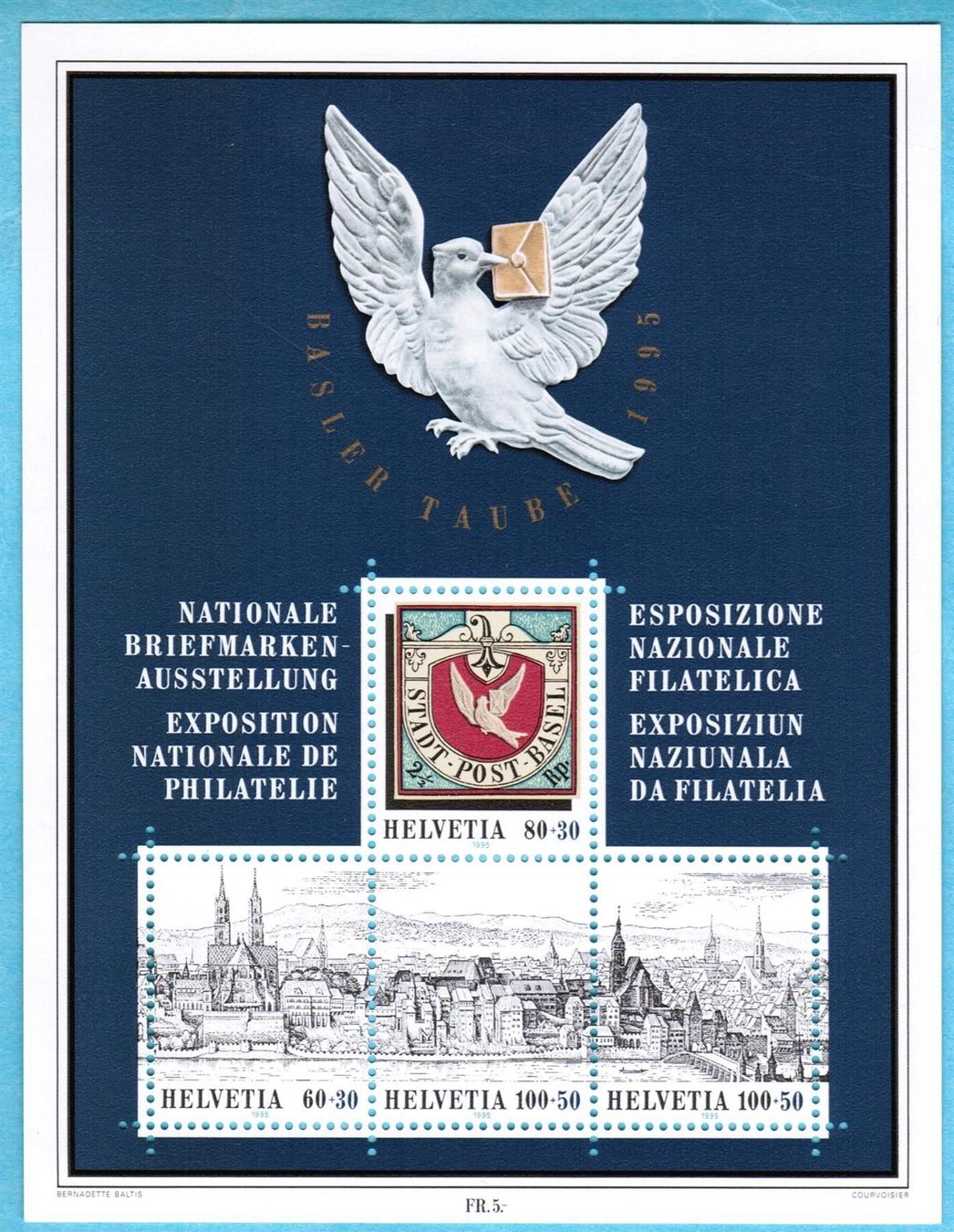 Alle Briefmarken: 1995  Sonder-Block    Baslertaube     postfrisch – Neu (gemäss Beschreibung) aus Mellingen von Ginger