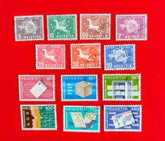 DIENST D X UPU BERN AUS 1 - 15 1957 - 1989 AB 1976 ET NEU