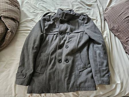 Zones Mantel Winterjacke grau XL Extra Large