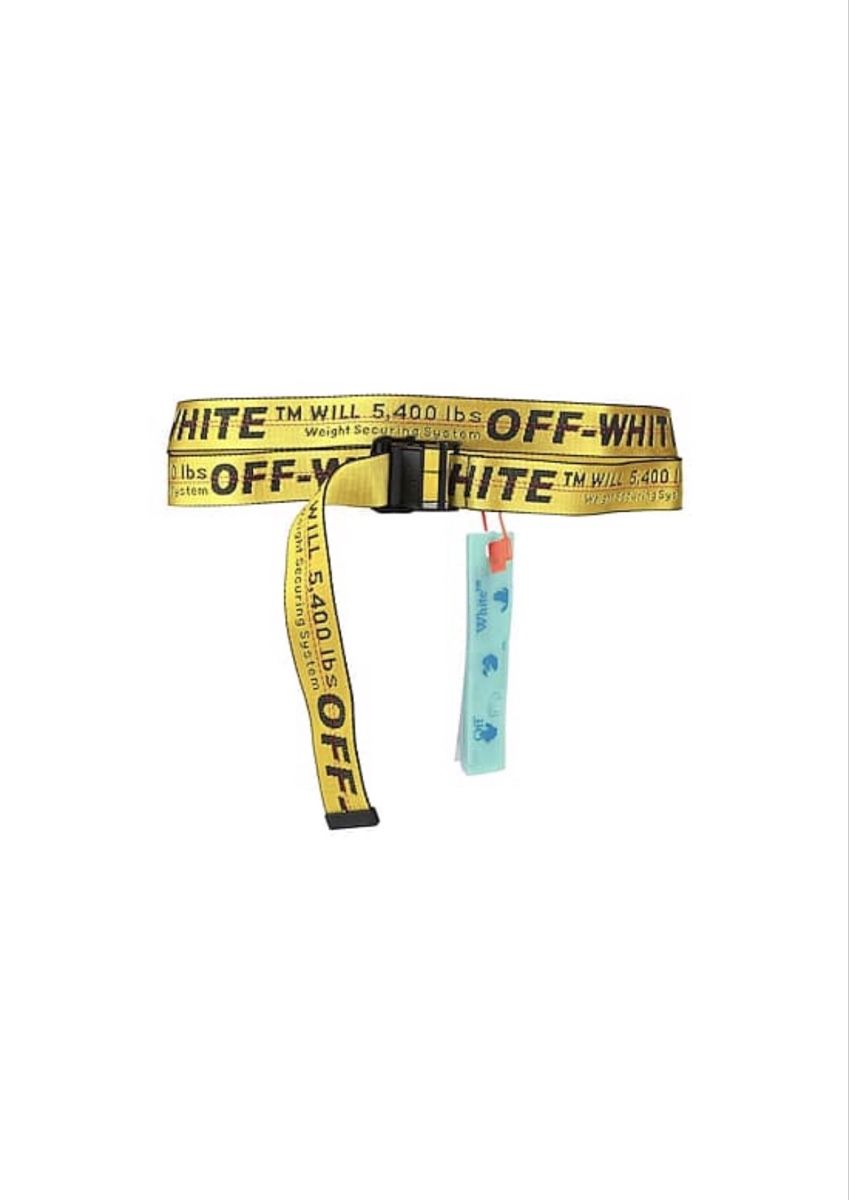 Off-White Cinture: Off-White Gurt Gelb mit Etikett neu – Nuovo e nell'imballaggio originale da Killwangen venduto da was.sharp 1