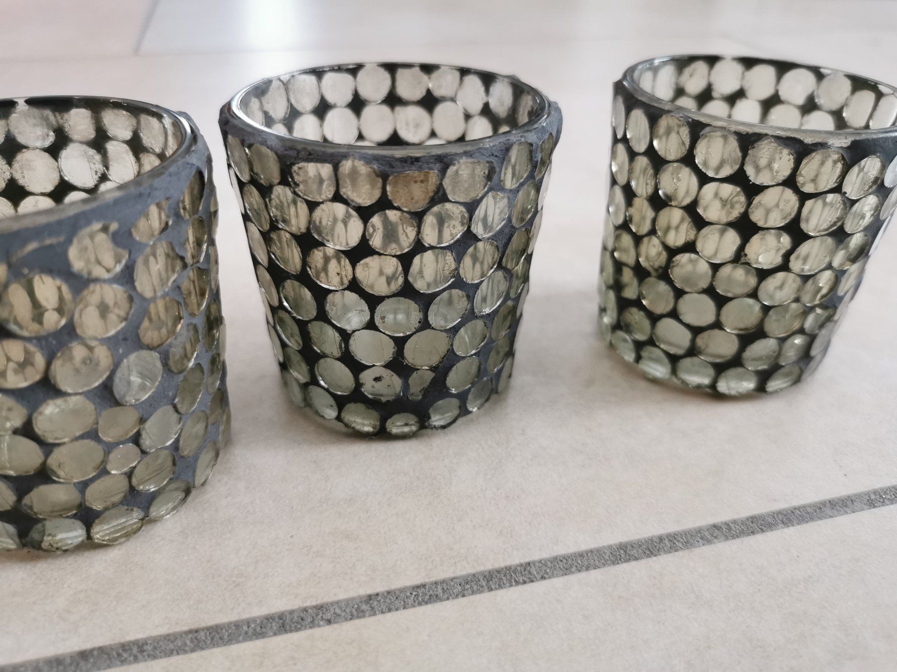 Tutte le decorazioni: 3x Dekoglas / Kerzenglas – Nuovo (secondo la descrizione) da Rickenbach b. Wil venduto da Beautiful.Things 1