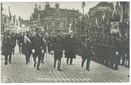 AK Kaiser Wilhelm und Präsident Forrer in Zürich 1912