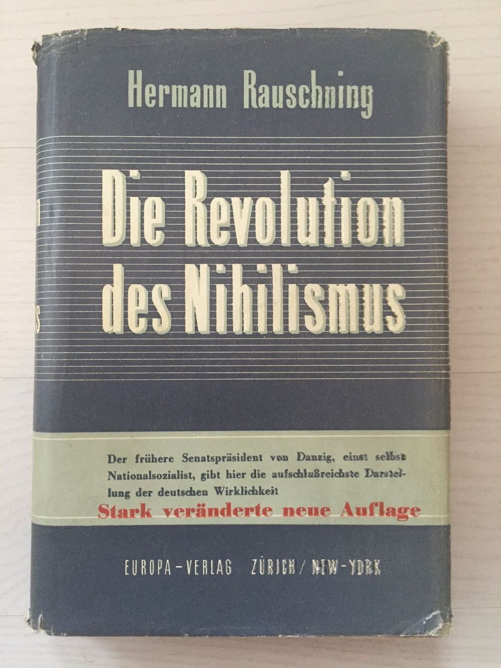 Libri: Die Revolution des Nihilismus – Usato da Volketswil venduto da zwitsch33