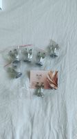 6 Card holders never used - classic silver color with velvet